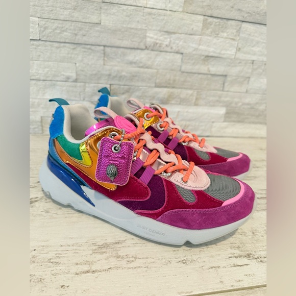 Kurt Geiger Shoes - KURT GEIGER LONDON Suede Kurt Runner Sneakers Women’s SZ 38.5EU-8 US RAINBOW New